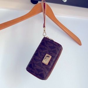 Michael Kors Wristlet Wallet - Two Toned Logo